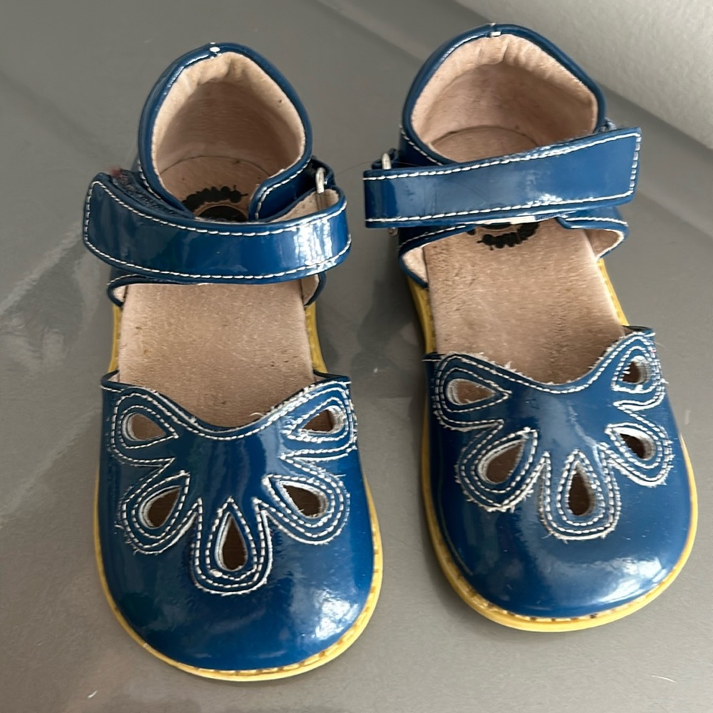 Livie & Luca Blue Dress Shoes for Kids